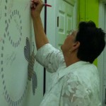 Sandy signing teacher board Sandy signing teacher board